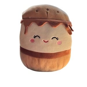 Original Squishmallows Burger Plush Toy Stuffed Animal Kawaii Cute Kids Gift